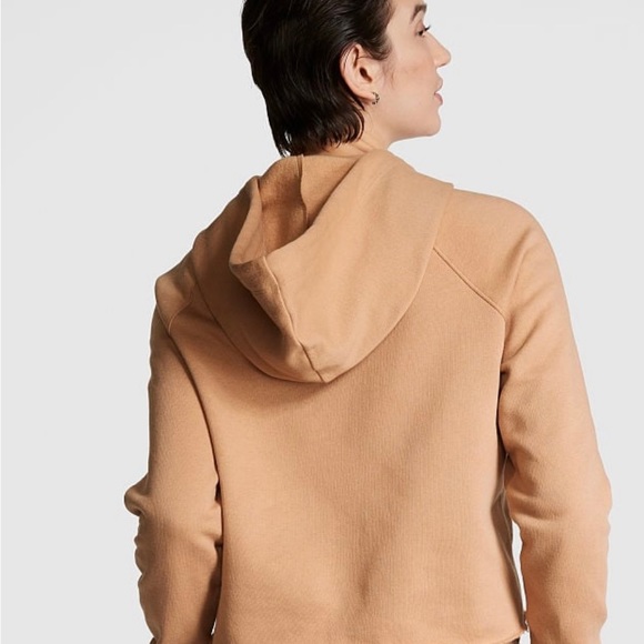 NWT VICTORIA’S SECRET PINK EVERYDAY GOLDEN CAMEL FLEECE HOODIE~XXL - Picture 2 of 3